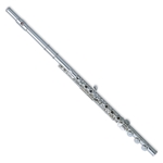795RBE2RB Flute, Elegante Series, Sterling Silver Head/Body/Foot, Forza Headjoint, Open-Hole, B Foot, Offset G, Split E, Pointed Arms, Case