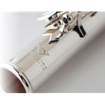 132110PL Custom 14K Aurumite Flute (BODY ONLY), Sterling Silver Keys, Open-Hole, B Foot, Offset G, C# Trill, Gizmo Key, 10K White Gold Springs, Soldered Tone Holes, Pinless Mechanism, Case