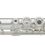 YFL462HLPGP Intermediate Flute, Sterling Silver Head/Body/Foot, Open Hole, Offset G, B Foot, Pointed Arms, Gold Plated Lip Plate, Case