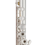 PS51BOFK Flute, Sterling Silver Signature Cut Headjoint with Aurumite Lip Plate, Silver Plated Body/Foot, Open-Hole, B Foot, Offset G, Gizmo Key, Drawn Tone Holes, Case