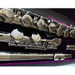 AFBN2 Alto Flute, Black Nickel Plated, Sterling Silver Lip Plate & Riser, Straight & Curved Headjoint, Case