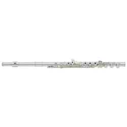 YFL362HLPGP Intermediate Flute, Sterling Silver Headjoint, Silver Plated Body, Open Hole, Offset G, B Foot, Gold-Plated Lip Plate, Case