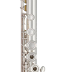PS61BOFK Flute, Sterling Silver Head/Body/Foot, Signature Headjoint w/ Aurumite Lip Plate, Open-Hole, B Foot, Offset G, Gizmo Key, Drawn Tone Holes, Case